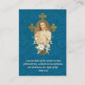 聖なるハートイエズスの宗教祈りの言葉 プレイスカード (正面)