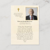 聖なるハートイエズス記念祈りの言葉カード プレイスカード (裏面)