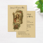 聖なるハートイエズデイリーモーニングオファリング祈りの言葉 (デスク)