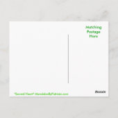 「聖なるハートチャクラ」はがき ポストカード (裏面)