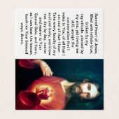 聖なるハート祈りの言葉 名刺 (外部フラット)