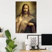 聖なるハート，イエス・キリスト，ゲス ポスター (ホームオフィス)