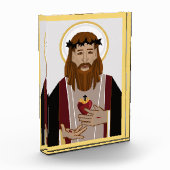 聖なるハート・オブ・イエズス文鎮 フォトブロック (左)