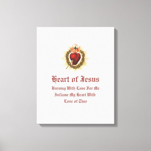聖なるハート・オブ・イエズス・キャンバスアート キャンバスプリント (正面)