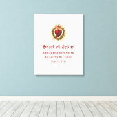 聖なるハート・オブ・イエズス・キャンバスアート キャンバスプリント (インサイチュ (ウッドフロア))