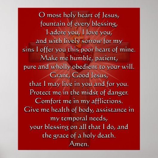 聖なるハート・オブ・イエズス・クロス ポスター (正面)