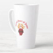 聖なるハート カフェラテマグ (左アングル)