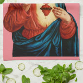 聖なるハート キッチンタオル (折り畳み)