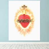 聖なるハート キャンバスプリント (インサイチュ (ウッドフロア))