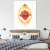 聖なるハート キャンバスプリント (インサイチュ (寝室))