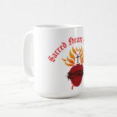 聖なるハート コーヒーマグカップ (正面左)