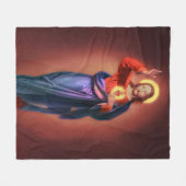 聖なるハート フリースブランケット (正面(横))