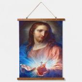 聖なるハート 吊り下げ型タペストリー (正面)