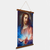 聖なるハート 吊り下げ型タペストリー (傾斜あり)