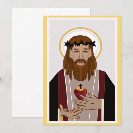 聖なるハート 招待状 (正面/裏面)