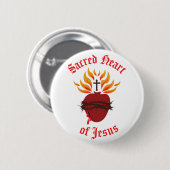 聖なるハート 缶バッジ (正面&裏面)