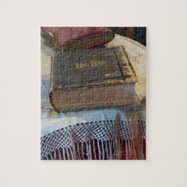 聖なるバイブルヴィンテージ・レース・テーブルクロス ジグソーパズル