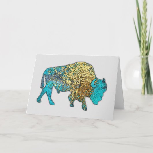 聖なるバッファロー – トーキングキャニオン、ニューメキシコカード カード (正面)