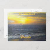 「聖なるピートビーチフロリダサンセットポストカード» ポストカード (正面/裏面)