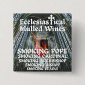 聖なるモリー、教会用のマルチのワイン 缶バッジ (正面)