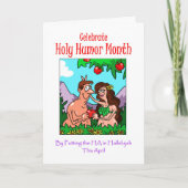 聖なるユーモアの月4月アダムとエバの園 シーズンカード (正面)