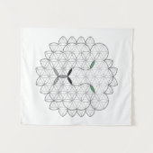 聖なるライオン、B01/BW。 タペストリー (正面(横))