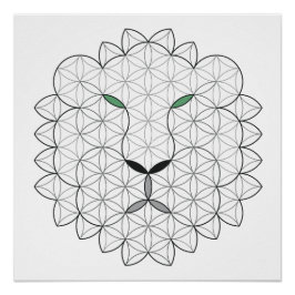 聖なるライオン、B01/BW。 ポスター