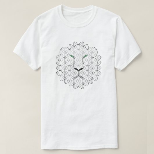聖なるライオン、B01/BW。 Tシャツ (デザイン正面)