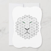 聖なるライオン、B01BW。 招待状 (正面)