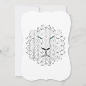 聖なるライオン、B01BW。 招待状 (裏面)