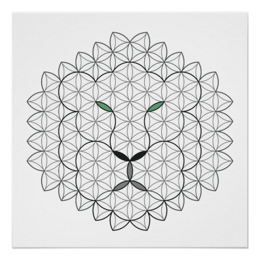 聖なるライオン、B051/BW。 ポスター (正面)