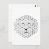 聖なるライオン、B051/BW。 ポストカード (正面/裏面)