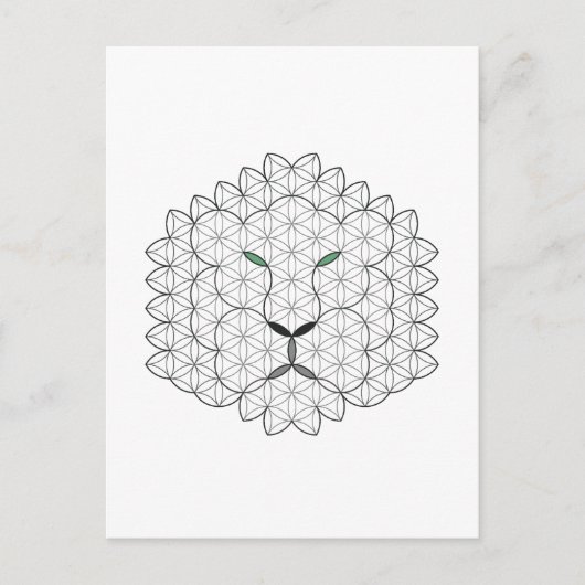 聖なるライオン、B06BW。 ポストカード (正面)