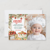 聖なるラヴィオリ 感謝します！小さなミートボールお誕生日おめでとう！ サンキューカード (正面)