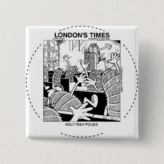 聖なるローリーポーリー 面白い 缶バッジ (正面)