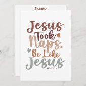 聖なる休息 – マルコ4:38キリスト教のデザイン サンキューカード (正面/裏面)