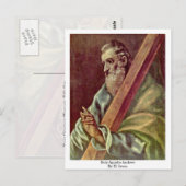 聖なる使徒アンドリューバイエルグレコ ポストカード (正面/裏面)