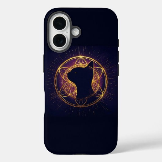 聖なる円環に潜む神秘の猫 Case-Mate iPhoneケース (裏面)