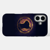 聖なる円環に潜む神秘の猫 Case-Mate iPhoneケース (裏面 (横))