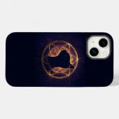 聖なる円環に潜む神秘の猫 Case-Mate iPhoneケース (裏面 (横))