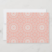 聖なる初めての聖体拝領　ゴールド　金色　クロス　レース　少女 招待状 (裏面)