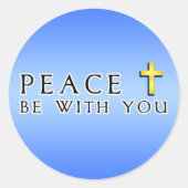 聖なる十字架で平和を ラウンドシール (正面)