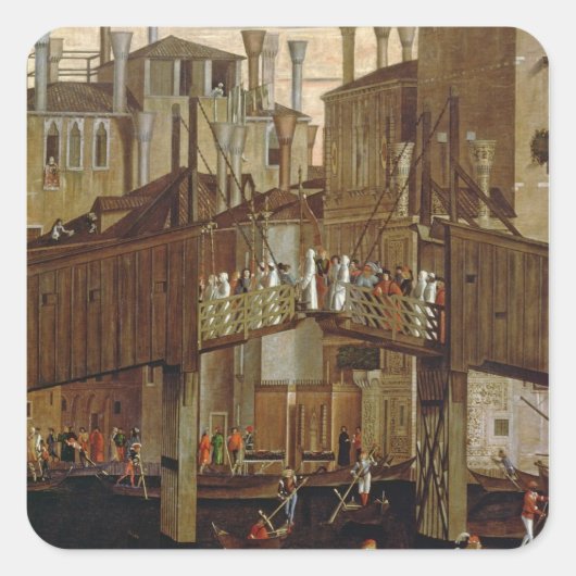 聖なる十字架の聖なる箱の奇跡詳細 スクエアシール (正面)