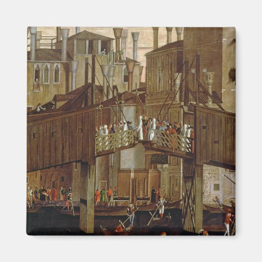 聖なる十字架の聖なる箱の奇跡詳細 マグネット (正面)