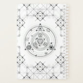 聖なる図形と幾何学的錬金術のパターン プランナー手帳 (裏面)