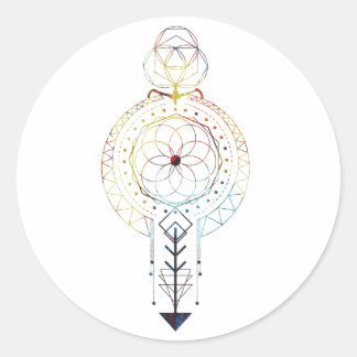聖なる図形ステッカー ラウンドシール