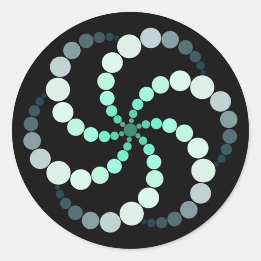 聖なる図形ステッカー ラウンドシール (正面)