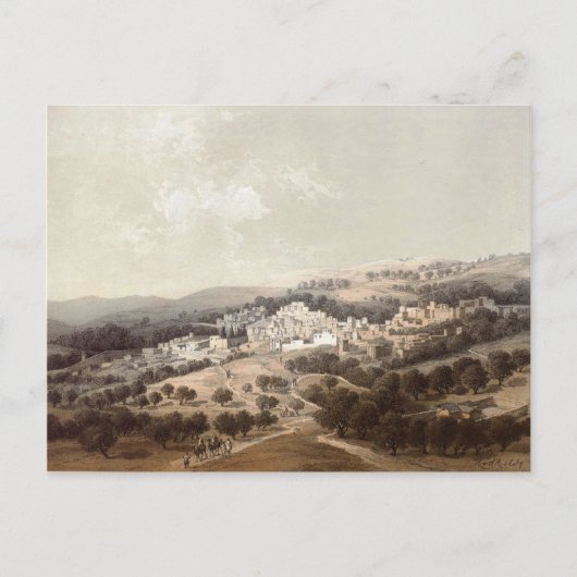 聖なる国のナザレの風景 ポストカード (正面)