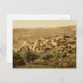 聖なる地にあるベタニーの古い色の写真 ポストカード (正面/裏面)