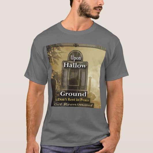 聖なる地の墓石 Tシャツ (正面)